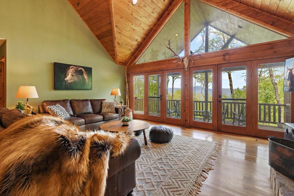 Lucky Bear Cabin Banner Elk Esterno foto