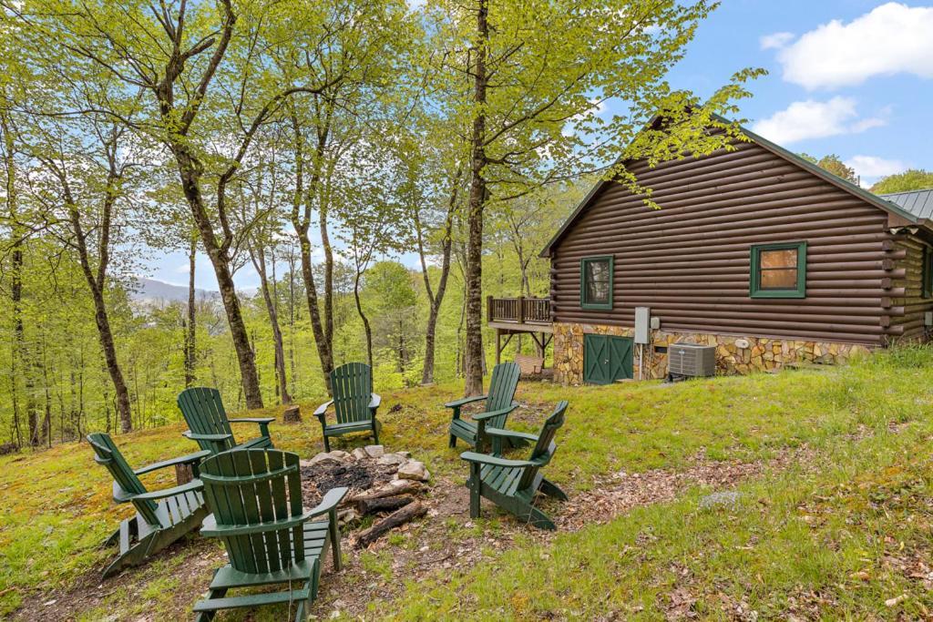 Lucky Bear Cabin Banner Elk Esterno foto